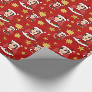 De Regalo Personalizado navidades chica personalizado papel 