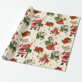 De Regalo Retro Tesoros Navidades envolver papel