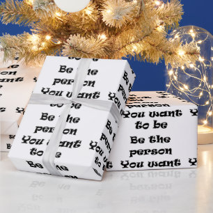 De Regalo Sé la persona que quieres ser papel envolvente
