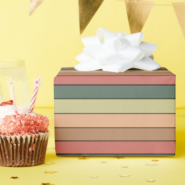 De Regalo Terracota Verde Negro Marrón Sobre Papel Acuático (Fiesta de cumpleaños )