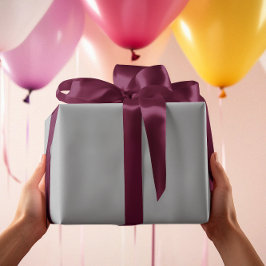 De Regalo Timeless - Papel envolvimiento gris plateado