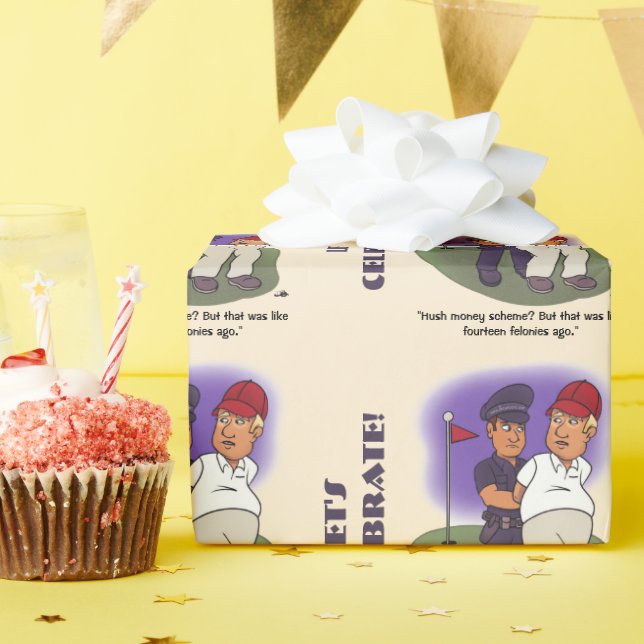 De Regalo Trump Felonies envuelve papel (Fiesta de cumpleaños )