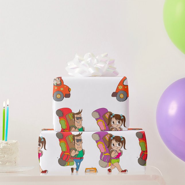 De Regalo Turistas Con Mochilas Viajando Papel Acondicionado (Subido por el creador)