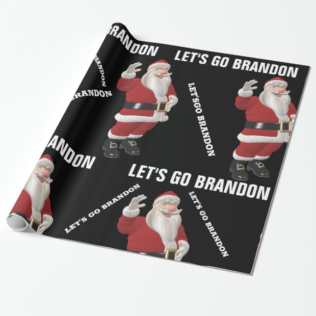 De Regalo VAMOS A BRANDON SANTA NAVIDADES ENVALAR papel (Desenrollado)