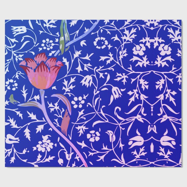 De Regalo William Morris TULIP EN Papel AZUL (Superficie plana)