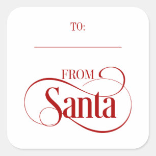 De Santa Claus Navidades Pegatinas de Holiday Squa