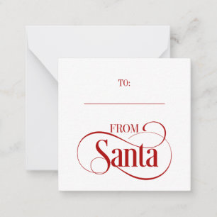 De Santa Claus Navidades Tarjeta Mini Nota de Navi