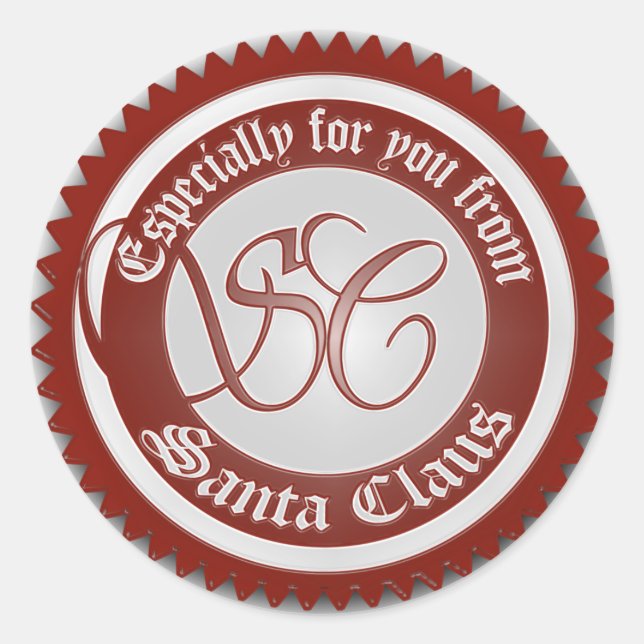 De Santa Claus Pegatina (Anverso)