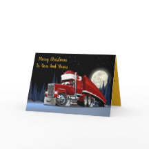 De Santa navidad del camión semi