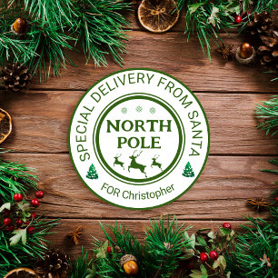 de santa pegatinas polo norte