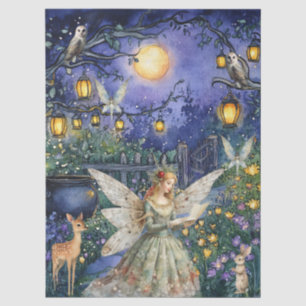 De Seda Animales encantados del bosque y papel decoupage d