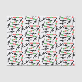 De Seda AR-15 Navidades papel tisular HO HO PEW PEW PEW PE