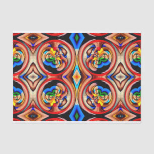De Seda Arco Iris Swirl Resumen Papel Tejido