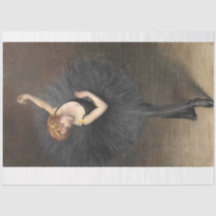 Ballerina en papel negro