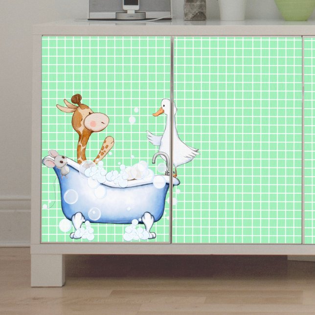 De Seda Bath Time Antics Desnuda Papel Tejido (Subido por el creador)