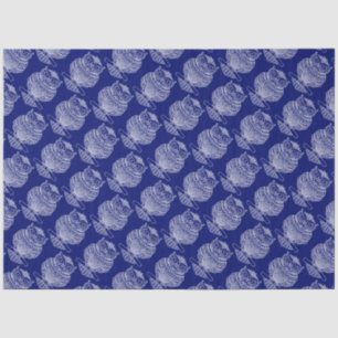De Seda Búho (azul oscuro) - Papel tisú