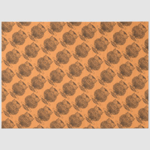 De Seda Búho (naranja) - Papel tisú