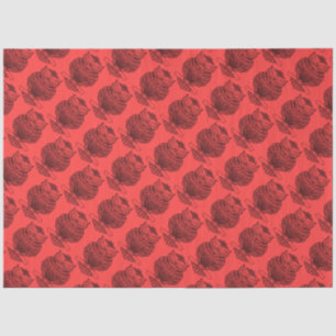De Seda Búho (rojo) - Papel tisú