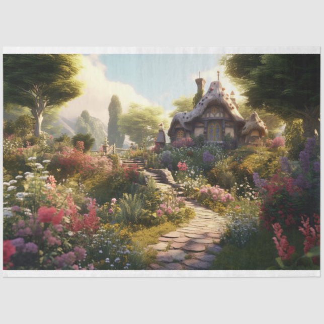 De Seda Cabaña encantada 1 Papel desconchado (Anverso)