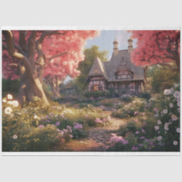 De Seda Cabaña encantada 3 Papel desconchado