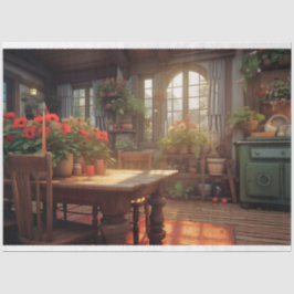 De Seda Cabaña encantada 4 Papel desconchado