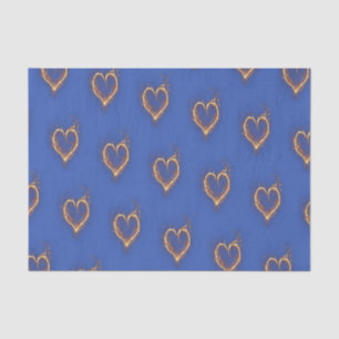 De Seda Corazones Azules - Crea tu propio (CYO) - Papel Te