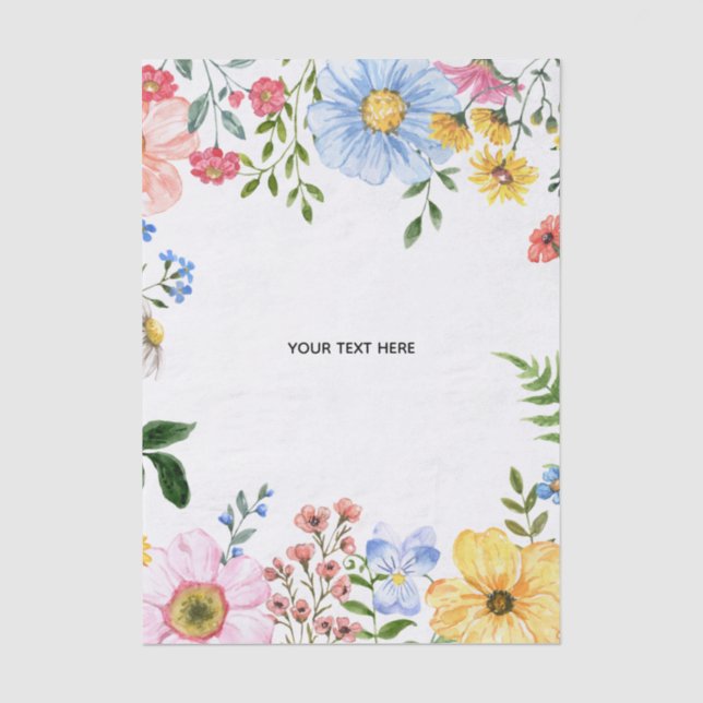 De Seda Crea tu propio papel tisú floral (Anverso)