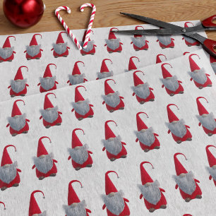 De Seda Cuadros Navidades Gnome Patrón Tejido Papel