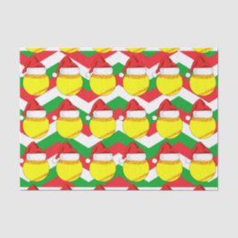 De Seda Cuto Softball Santa Hat Navidades Tejido Papel