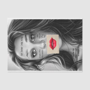 De Seda Deberías Sonreír Más Papel Decoupage Labios Rojos