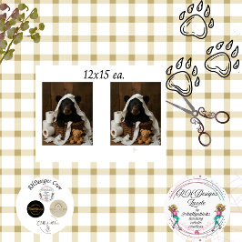 De Seda Decoupage Oso Cachorro Caprichoso Papel Higiénico