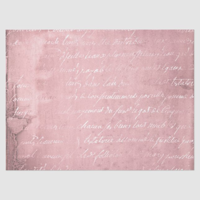 De Seda Diseño Serie Papel Efímero Rosa 19 (Anverso)