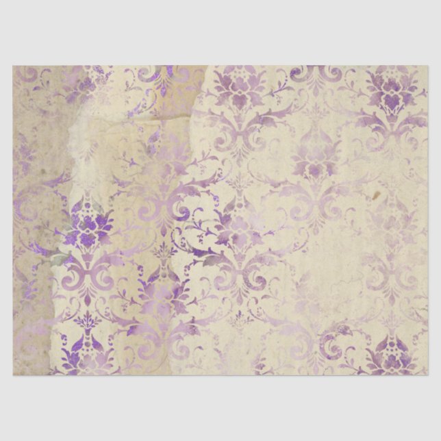 De Seda Diseño Serie Papel Lavanda Efímera 6 (Anverso)