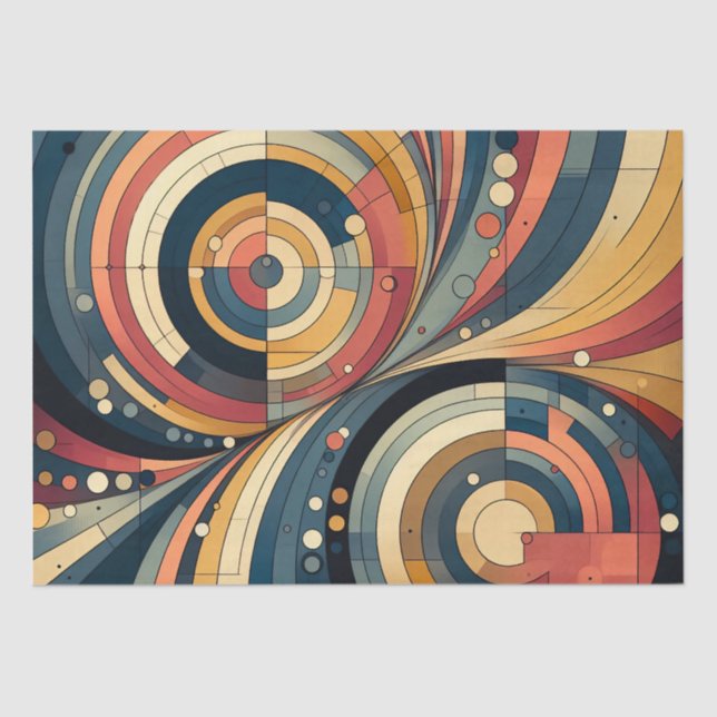 De Seda Dualidad - Bauhaus - Papel para envolver tejidos (Anverso)