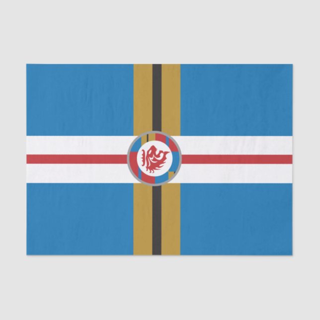 De Seda El papel del tejido del León Rojo (Anverso)