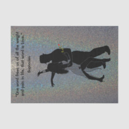 De Seda El poder del papel del tejido del amor