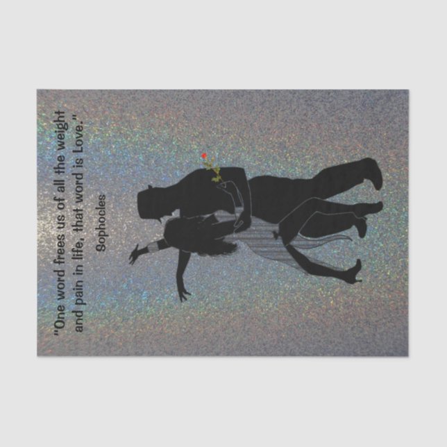 De Seda El poder del papel del tejido del amor (Anverso)