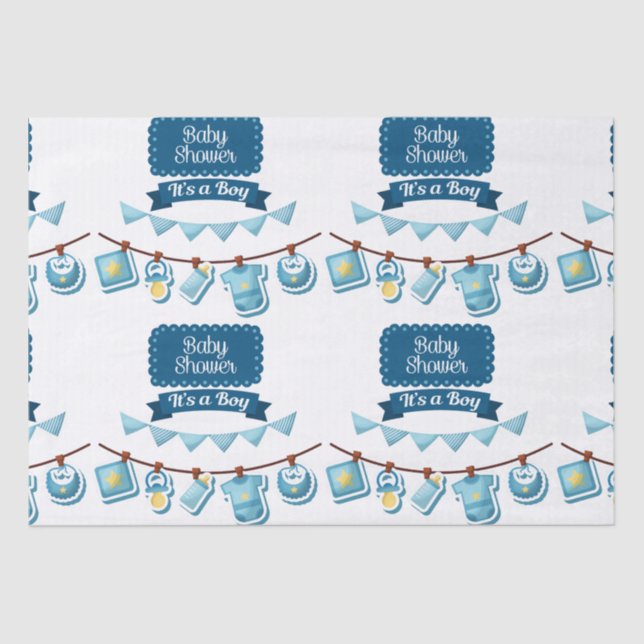 De Seda Es un papel higiénico en Baby Shower (Anverso)