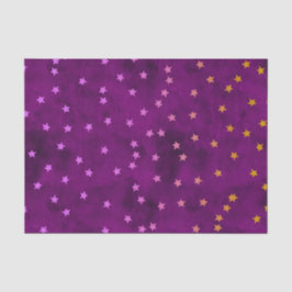 De Seda Estrellas purpurinas en papel grueso