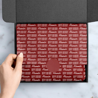 De Seda Feliz cumpleaños, Papel Tejido Rojo