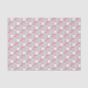De Seda Flamingo Love Papel multicine con baldosas