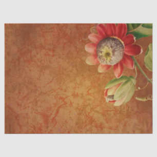 De Seda Flor Pasión Grunge Decoupage Papel Tisú Floral