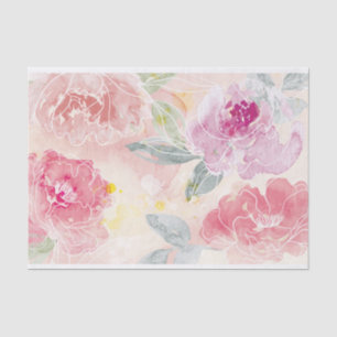 De Seda Floral acuática 2 - papel tisular