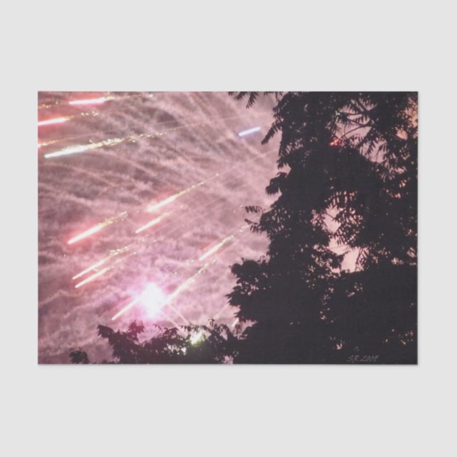 De Seda Fuegos artificiales 17 papel tisular (Anverso)