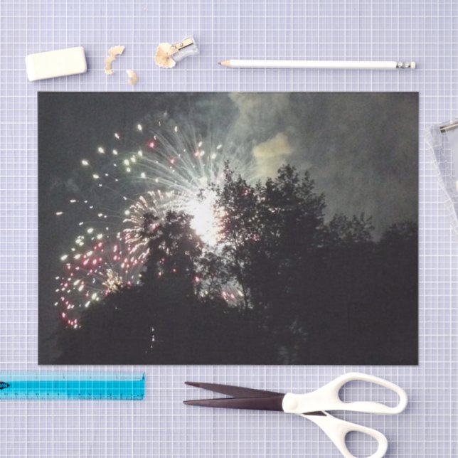 De Seda Fuegos artificiales 18 papel tisular (Artesanía)