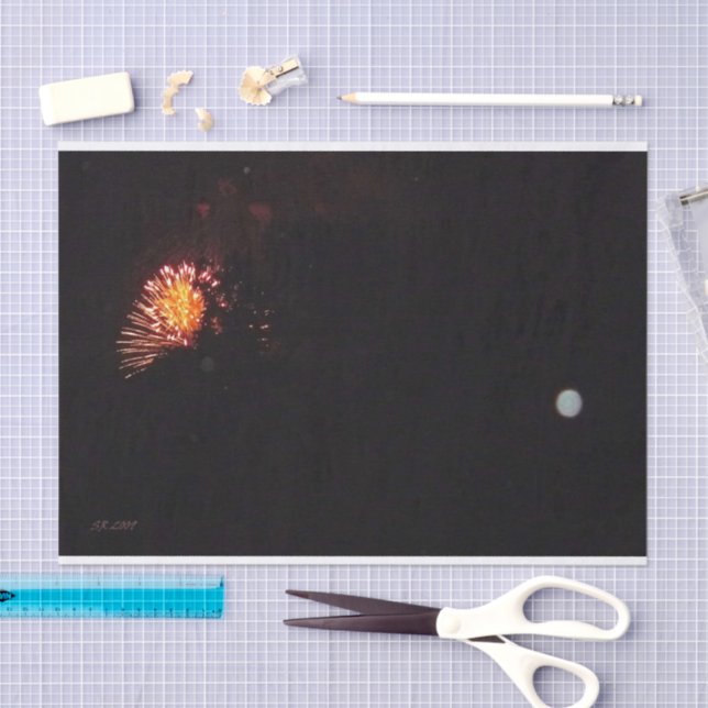 De Seda Fuegos artificiales 8 papel tisular (Artesanía)