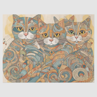 De Seda gatos tranquilizantes 4 papel tisular