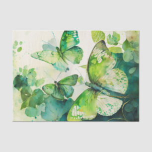 De Seda GREEN HEAVEN mariposas desacoplar papel