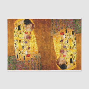 De Seda Gustav Klimt, El Beso, Papel Tejido