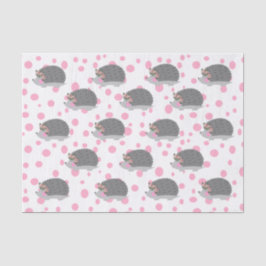 De Seda Hedgehog con papel higiénico floral